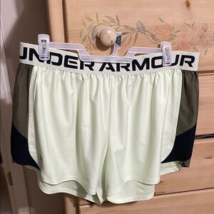 Under Armour Mint Green Running Shorts
